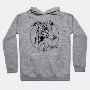 Funny Proud Whippet dog portrait sighthound mom Hoodie